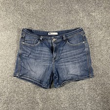 Levi's Women's Size 12 Blue Denim Jean Shorts Stretch Mid Rise