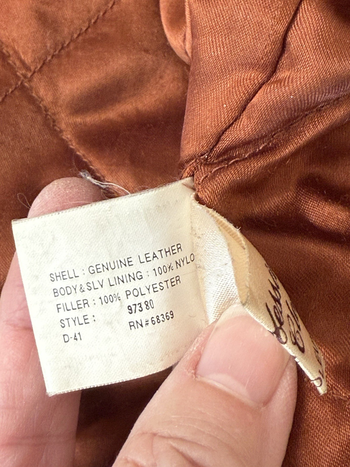 VTG Clipper Mist London Town Men’s Brown w/black Accents Leather Jacket SZ XL 