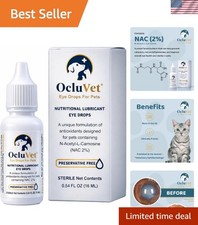 Ocluvet 15mL All-Natural Eye Drops for Dog Vision Support  Cataract Prevention