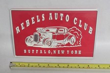 Rebels Auto Club Car Plaque Sign