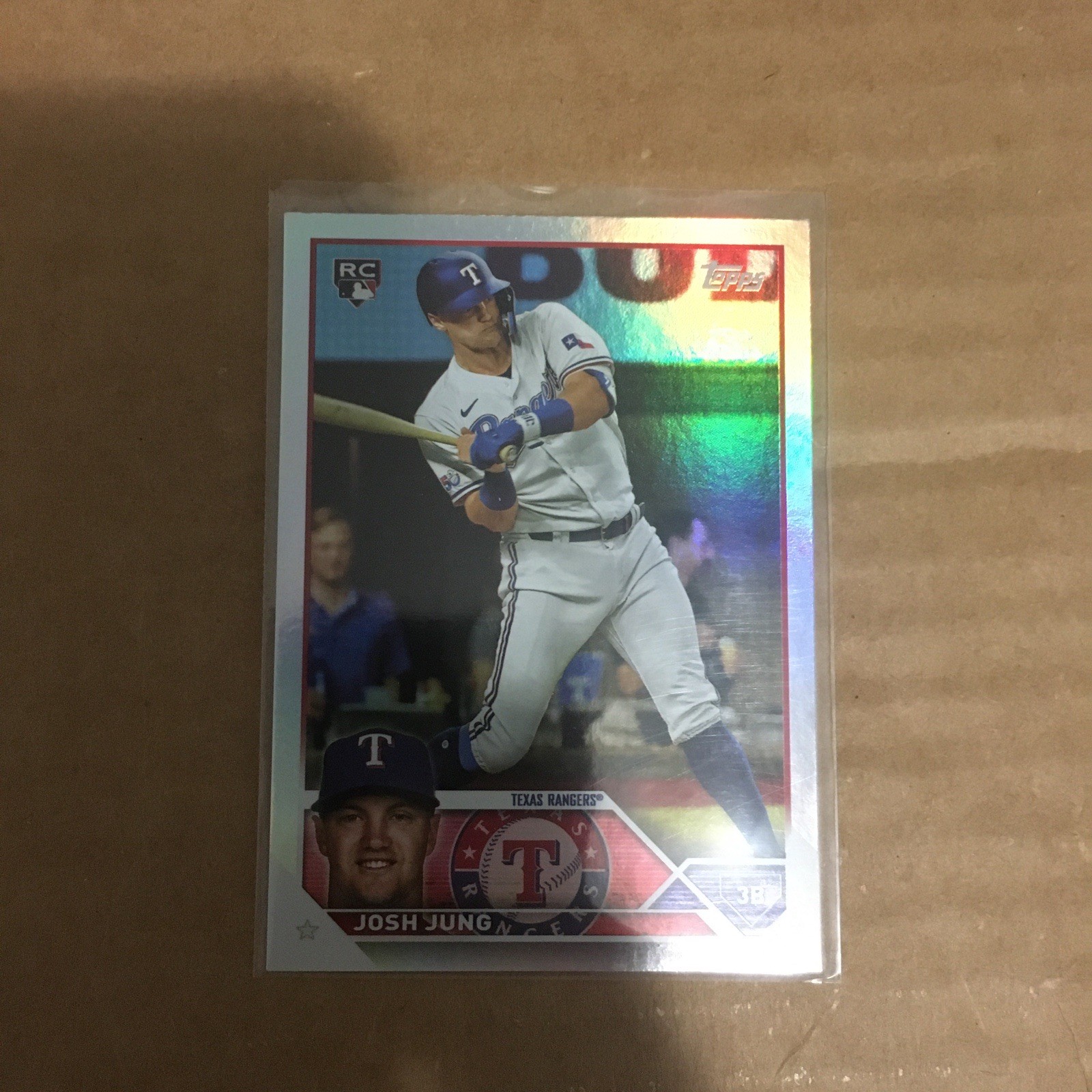 2023 Topps Series 2 Josh Jung Rainbow Foil RC #529 Texas Rangers