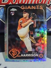 2024 Topps Chrome Logofractor Kyle Harrison Rookie #191 - Brewers Giants