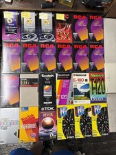 Mixed Lot of 25 Blank VHS Tapes For Recording