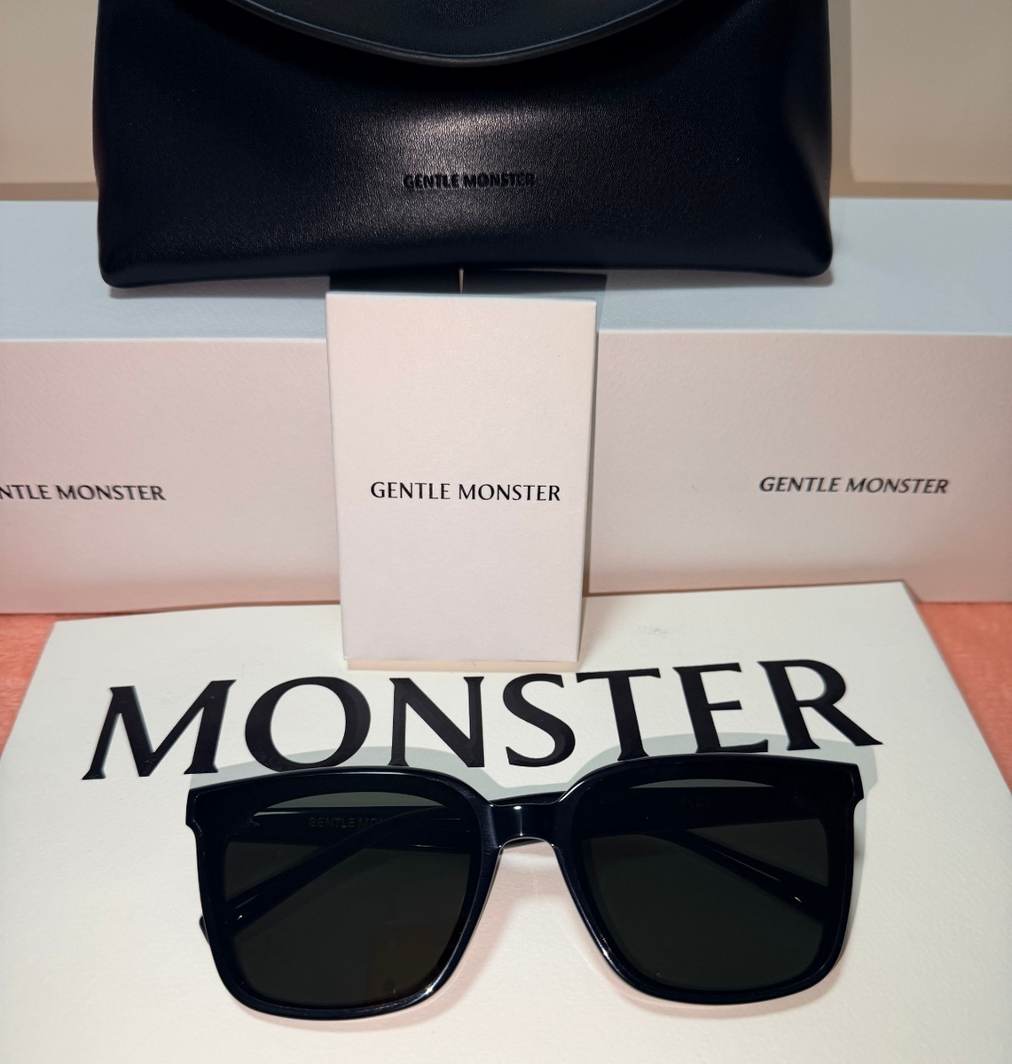 GentleMonster PLOT 01 Sunglasses Black Frame Black Lenses | eBay