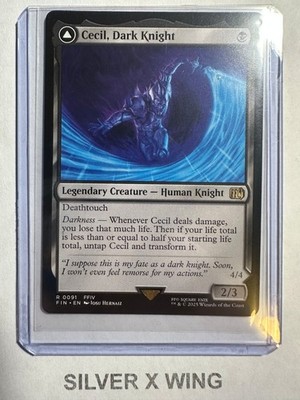 Cecil, Dark Knight   Cecil, Redeemed Paladin x1, MTG, Final Fantasy, FIN, NM