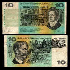 1972 $10 Phillips/Wheeler CoA General Prefix R304 Very Good | Phoenyx Curios