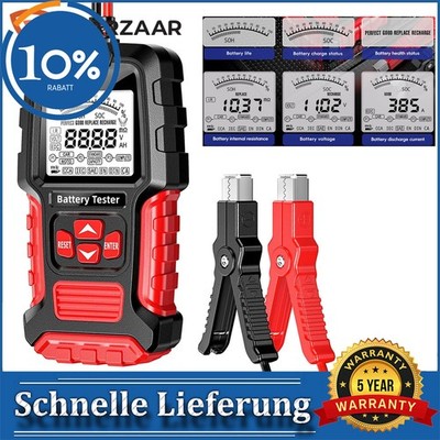 12V/24V Auto Batterietester Digital KFZ LKW Diagnosegerät Akku Prüfer Testgerät