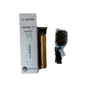 vintage t9 trimmer professional Electric Razor, Stainless Steel Blade Gold
