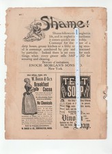 Vintage 1891 VINOLIA SOAP Magazin AD~SAPOLIO~Warren Hose Supporter~GURNEY HEATER