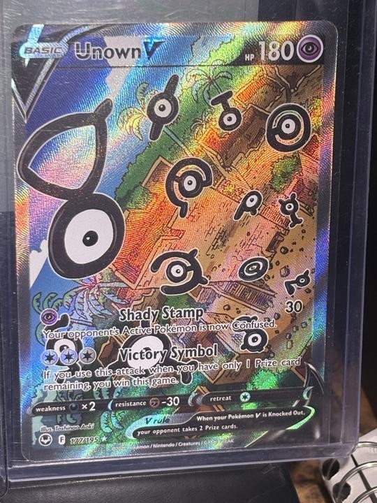 Unown V 177/195 Alt Art Silver Tempest