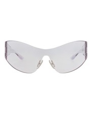 Balenciaga Womens Shield/Wrap Grey Grey Grey Fashion Designer Eyewear