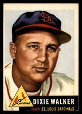 1953 Topps #190 Dixie Walker CO Excellent Cardinals CO ID:296902