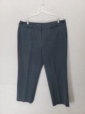 Larry Levine Men Pant 18 Dark Blue Cotton Slim Fit Flat Front Formal Trousers