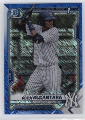 2021 Bowman Chrome Prospects Blue Shimmer Refractor 124/150 Kevin Alcantara 19zn