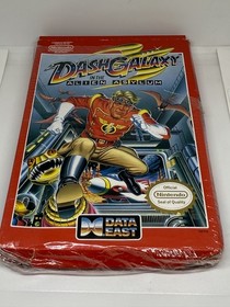Dash Galaxy in the Alien Asylum NES Nintendo 8-Bit Game Cartridge w/box + book