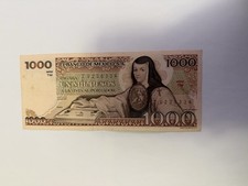 MEX Bank Notes: El Banco de Mexico S.A, 1000 Pesos 1982 Serie TM Serie. ZV238334