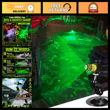 Green Laser Halloween Module with Timer - Spooky Light Show Effect, 1 Pack