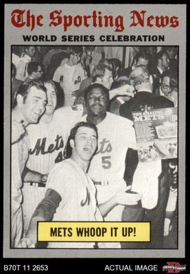 1970 Topps #310 1969 World Series - Mets Whoop it Up Mets / Orioles 7.5 - NM+