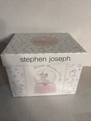 BUNNY SNOWGLOBE Lights Up Stephen Joseph With Gift Box 6.1'' X 4.3'' BRAND NEW