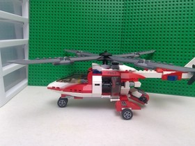 LEGO City 7903 Rescue Helicopter w/Instruction & Minifigures ~missing hook~