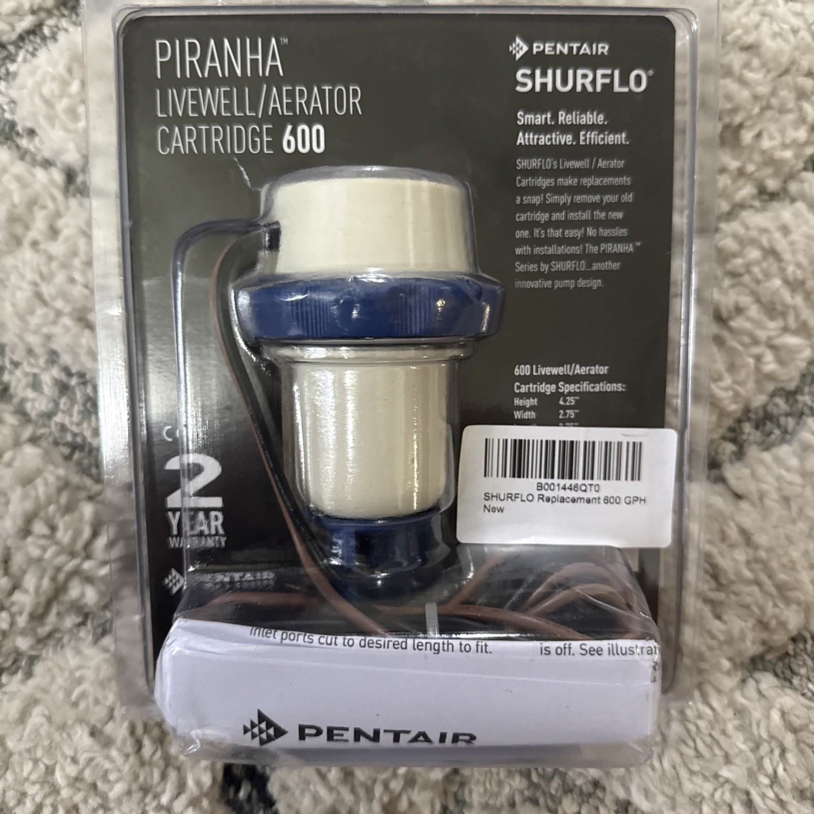 Shurflo 600 Gph 12V Livewell Aerator Pump Cartridge Replacement