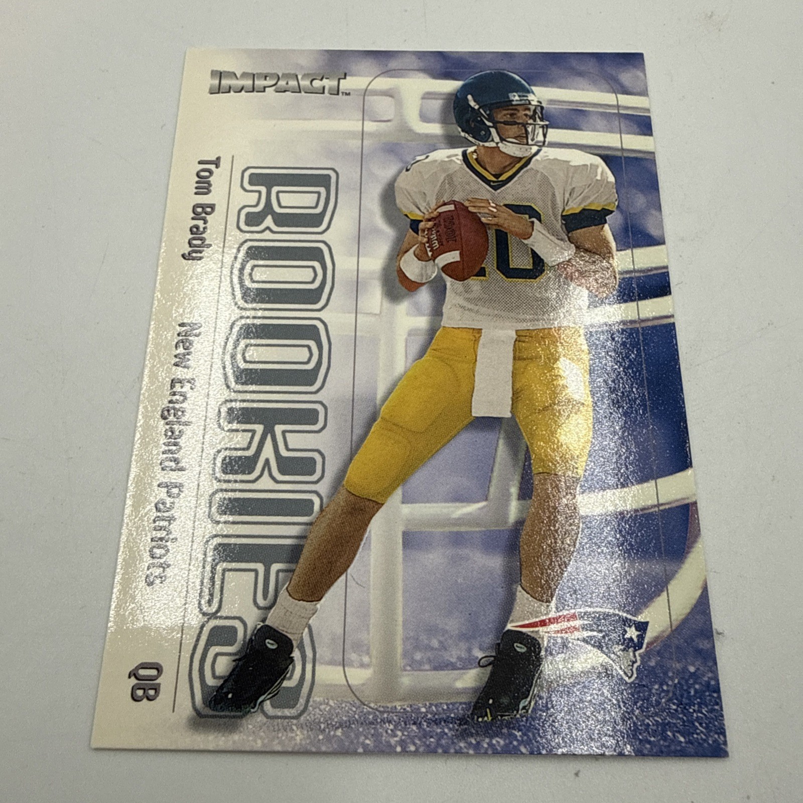 2000 Skybox Impact - Tom Brady Rookie Card Patriots GOAT RC #27