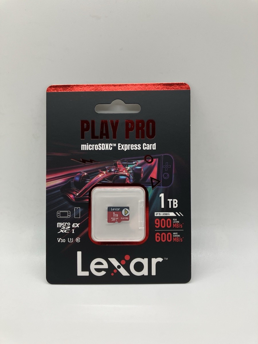 Lexar 1TB PLAY PRO microSDXC Express Memory Card For Gaming