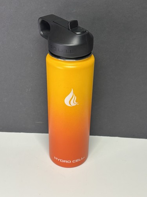 #ad HYDRO CELL Widemouth 32oz Stainless Steel Water beverage Bottle Orange yellow $14.99