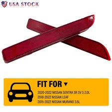 For 2020-2022 Nissan Sentra SR SV S 2.0L Rear Bumper Side Marker Light Reflector