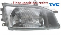 TYC 20-5615-15-2 Hauptscheinwerfer Rechts Scheinwerfer Frontscheinwerfer