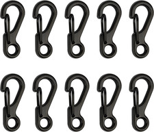 SWATOM Small Mini Carabiner Clip Tiny Spring Snap Hook Keychains Micro Carabiner