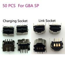 50pcs For NDS GBASP Power Connector Jack Charging Port Link Socket For GBA SP