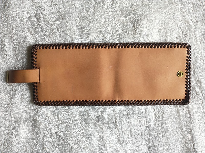 Men's / Women's Hand Tooled & Crafted Leather Bifold Wallet #8
