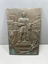 Placca  In Bronzo raffigurante Pittore Guercino anni 50-60