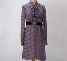 tory burch silk ruffle dress size 8