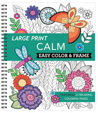 Large Print Easy Color  Frame - Calm Stress Free Coloring Book 