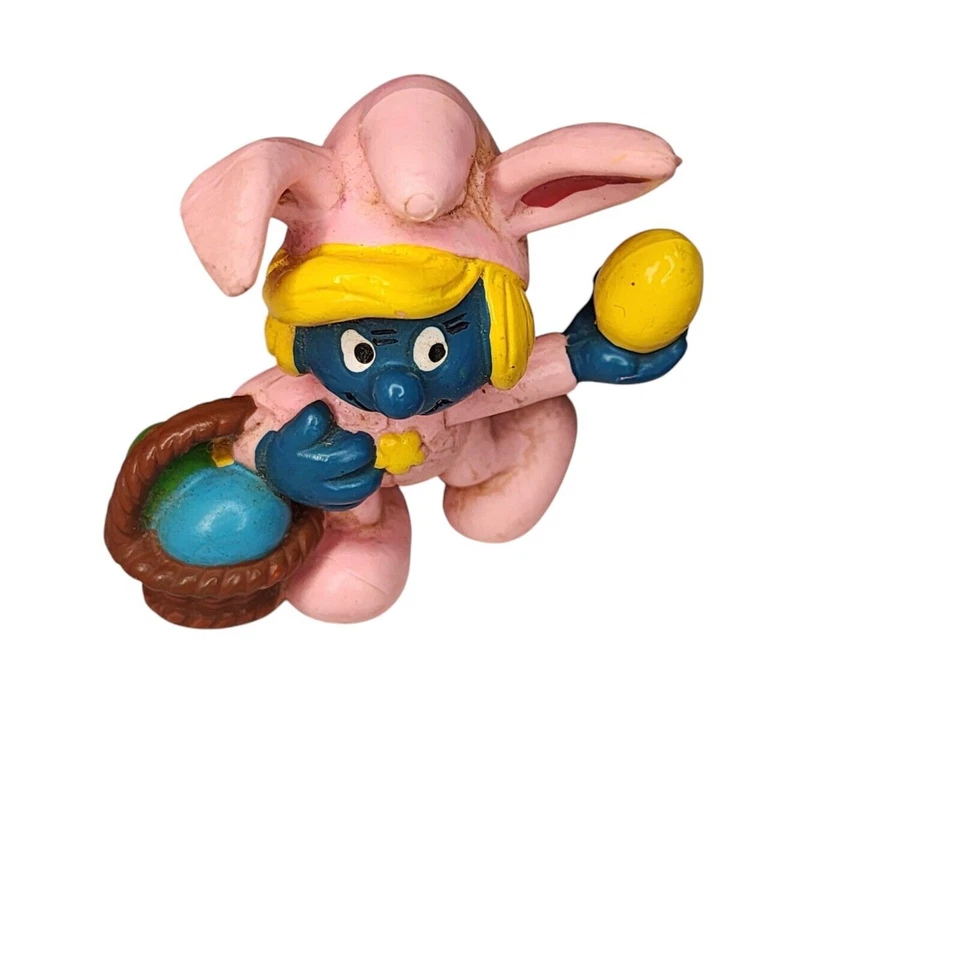 Lote de 4 figuras de PVC de colección Hardees 1990 Peyo Applause SMURFIN SMURFS monopatín Foto 2 de 4