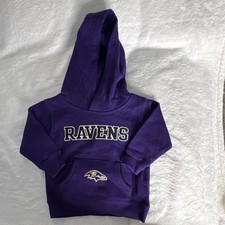 NFL Team Apparel Ravens Hooded Baby Jacket 12M Purple Logo Accents