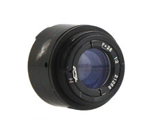 KMZ OKS 28mm f/2 Technical Lens M21 Thread Small Soviet Vintage USSR Lens