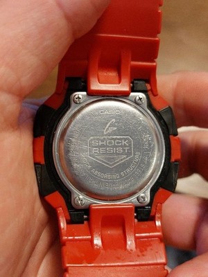 USED CASIO G-SHOCK G-5500C Red Digital Quartz Men
