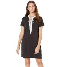 Profile by Gottex Womens Swimsuit Cover Up Lace V-Neck Beach Dress New With Tags