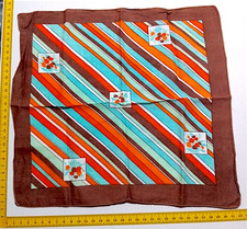 GEOMETRISCH 80s italy Taschentuch Taschentuch Baumwolle Vintage