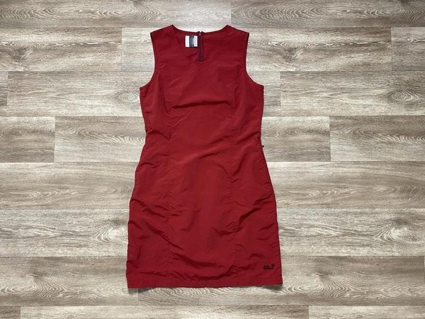 Women Jack Wolfskin Dress Red Nylon 36