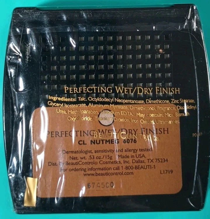 BeautiControl Perfecting Wet/Dry Finish Foundation Nutmeg 6076 (P5) NOS, Sealed - Image 2 of 4