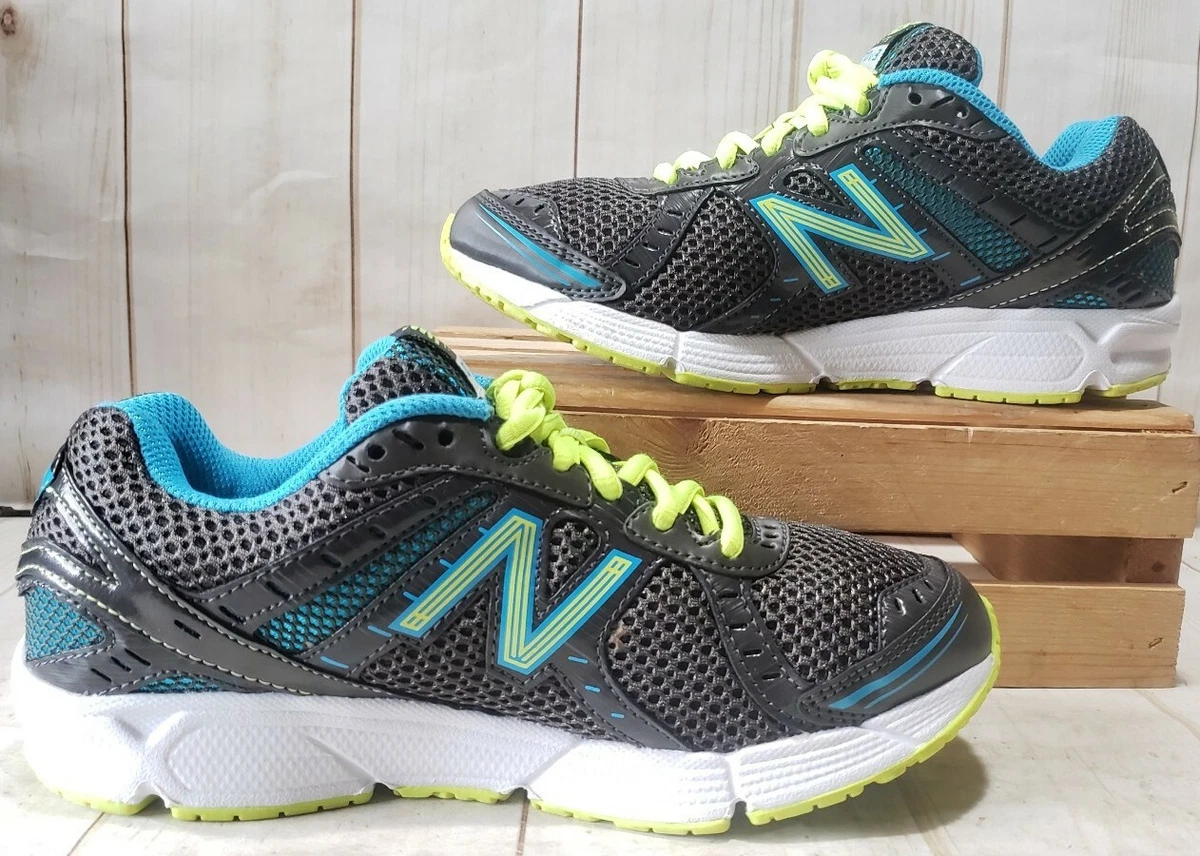 New Balance 470v3 W470LC3 Running Shoes Gray Blue White Neon Women