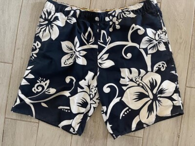 OLD NAVY MEN'S BATHING SUIT TRUNKS SZ XL BLACK WHITE