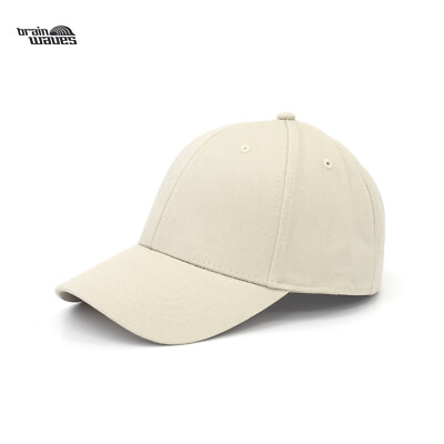 Brain Waves Base Cap Mütze Kappe Basic Line Verstellbar Beige Stone Neu