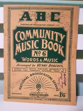 ABC Community Music Book No 6 Words  Music Sheet Music Book by Henry Roberts 
