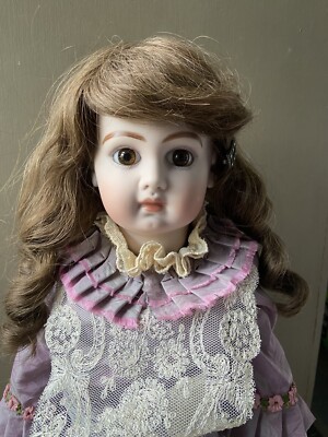 BEAUTIFUL Antique Reproduction Doll Artist French Bebe Jumeau Depose E12J Seeley