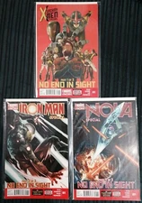 No End In Sight Parts 1-3 Uncanny X-men, Iron Man, Nova Special Bagged & Boarded